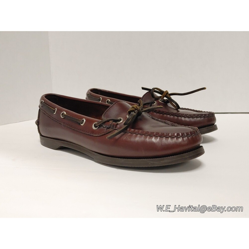 Girl's Polo Ralph Lauren Camp Mocs W6897 Dark Brown Size 4.5